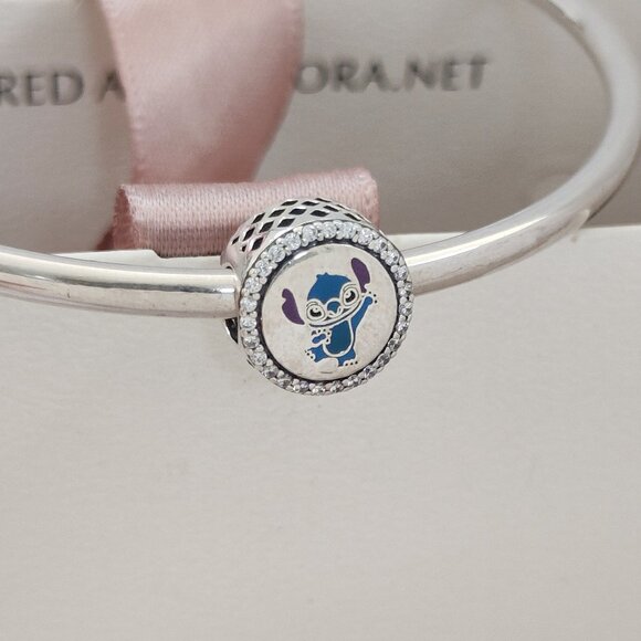 Pandora Lilo Stitch Stitch And Angel Double Sided Charm Bead with box - Picture 8 of 9
